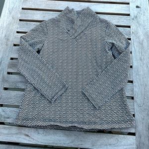 Tea Collection Girls Split Neck Pullover B&W Print Size 6